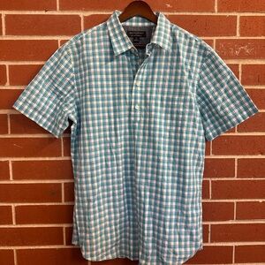 Banana Republic Men’s Plaid Button Down Shirt Size M Short Sleeve